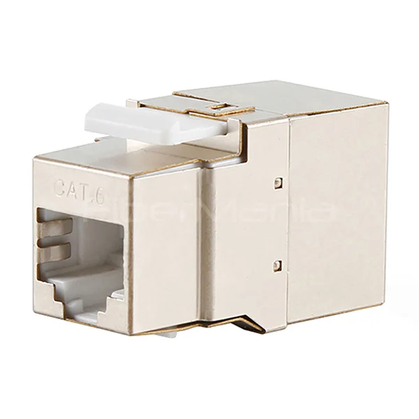 CAT.6 FTP Keystone Jack, 180 Degree, White