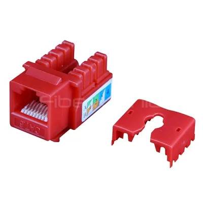 CAT.6 UTP Keystone Jack, Red