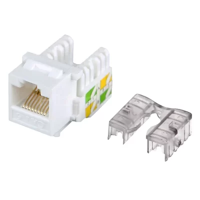 CAT.6 UTP Keystone Jack, White