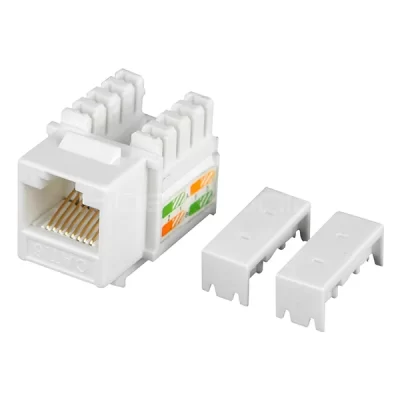 CAT.6 UTP Keystone Jack, Slim Type, White