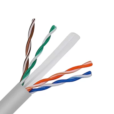 CAT.6 UTP Bulk Cable, Bare Solid Copper, 23AWG, 4 Pairs, PVC Jacket, Grey, 305M Per Reel