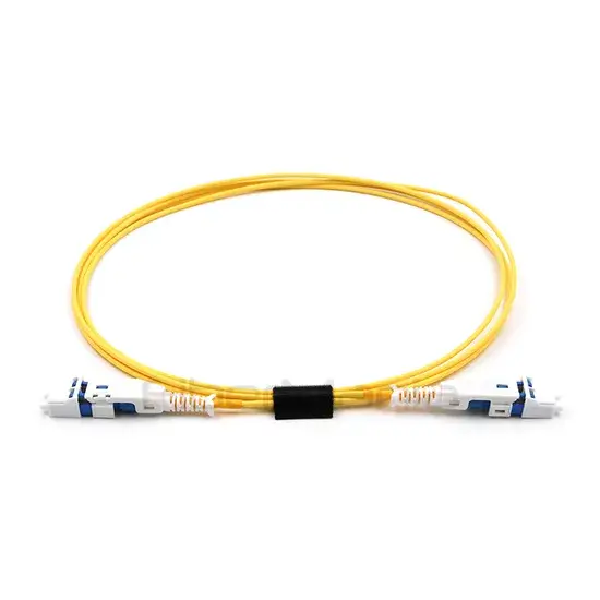 LC Uniboot Dual-Core Single mode OFNR Yellow Fiber Optic Patch Cord - Image 5
