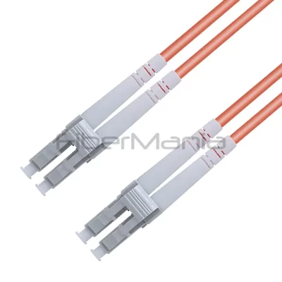 LC/UPC-LC/UPC Patch Cable Duplex OM1 Multimode OFNR Orange 3FT