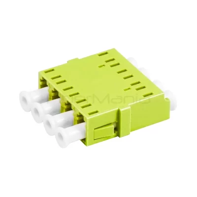 LC-LC OM5 Multimode Quad Plastic Fiber Optic Adapter
