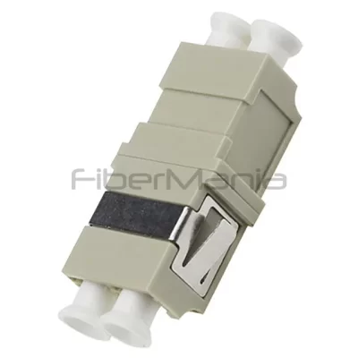 LC-LC Multimode Duplex Plastic Fiber Optic Adapter No Flange