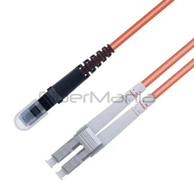 LC/UPC-MTRJ/PC Optic Patch Cable Duplex OM1 Multimode OFNR Orange 3FT