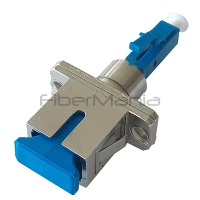 LC Male-SC Female Single Mode Simplex Fiber Optic Adapter