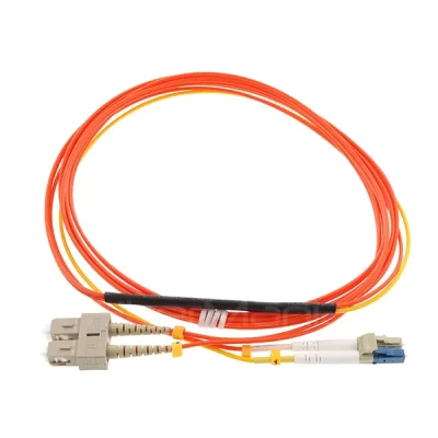 Mode Conditioning Fiber Optic Patch Cable, 2 x SC 62.5/125 to 1 x LC 9/125 & 1 x LC 62.5, 3M