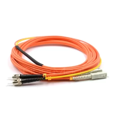 Mode Conditioning Fiber Optic Patch Cable, 2 x SC 62.5/125 to 1 x ST 9/125 & 1 x ST 62.5, 10M