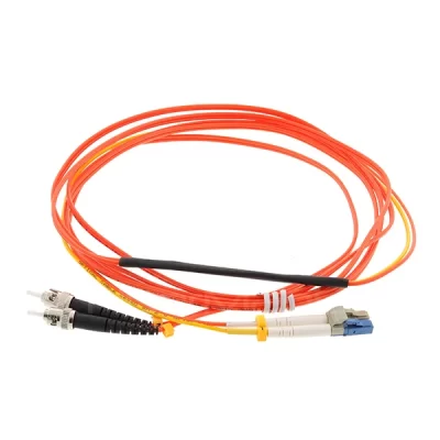 Mode Conditioning Fiber Optic Patch Cable, 2 x ST 62.5/125 to 1 x LC 9/125 & 1 x LC 62.5, 3M