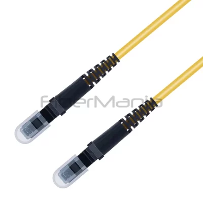 MTRJ/PC-MTRJ/PC Duplex Fiber Optic Patch Cable 9/125 OS2 Single Mode OFNR 3.0mm Yellow 1M