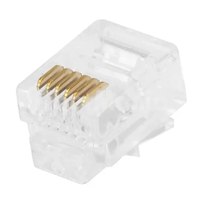 CAT.3 UTP RJ12 6P6C Modular Plug, For Flat Stranded Cable