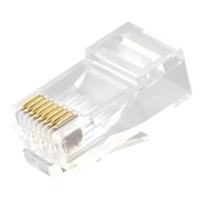CAT6 RJ45 8P8C UTP Modular Plug, Transparent PC Housing