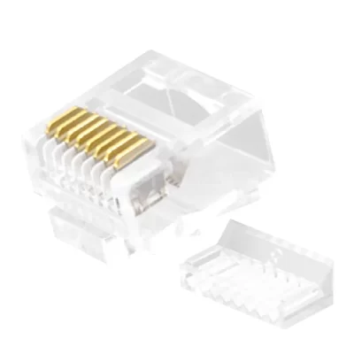 CAT.6 UTP RJ45 8P8C Modular Plug, Short Body, 2 Pieces Kit
