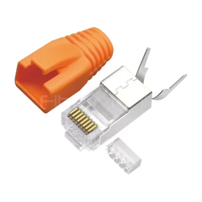 CAT7 FTP RJ45 8P8C Modular Plug 2-Piece Kit, Shielded Design for High-Speed Cabling