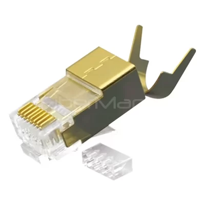 CAT.7 FTP RJ45 8P8C Modular Plug, Gold Plated Copper Shield, 2 Pieces Kit