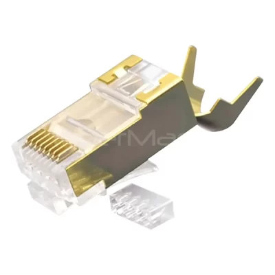 CAT.7 FTP RJ45 8P8C Modular Plug, Gold Plated Copper Shield, 2 Pieces Kit
