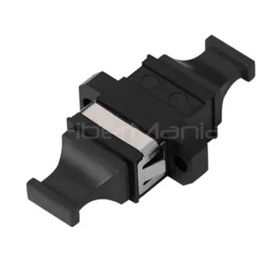 Single-Mode MTP/MPO Simplex Adapter with SC Footprint Black