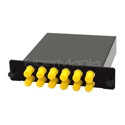 12 Fiber MTP Male to ST Simplex Single Mode Cassette 12 Ports Fully Loaded