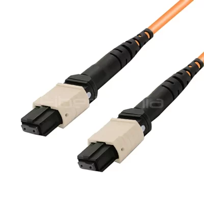 MTP Female-to-Female OM1 Trunk Cable, 12-Fiber Polarity A, 62.5/125 Multimode, 2m