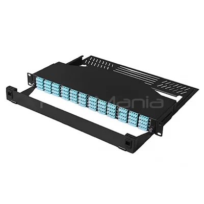 1U 192 Fiber Ultra High Density MTP Patch Panel Fully Loaded