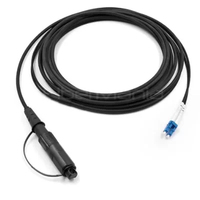 OptiTap–LC/UPC 2-Core OS2 G.657.A1 Outdoor Fiber Patch Cable, LSZH Jacket, 7M