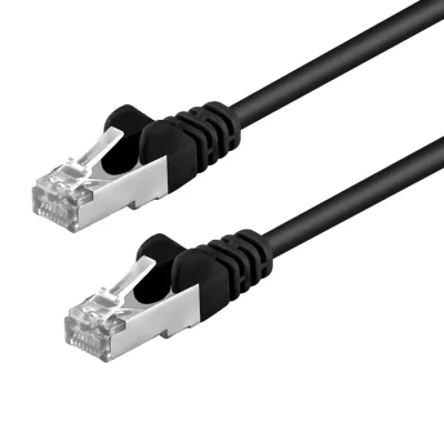 CAT.5E FTP Booted Patch Cable Black 7FT