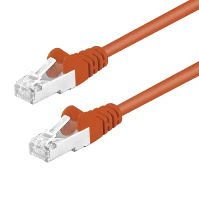CAT.5E FTP Booted Patch Cable Orange 7FT