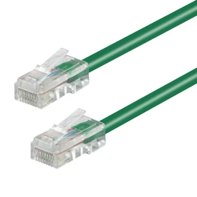 CAT.5E Non-booted Patch Cable Green 10FT