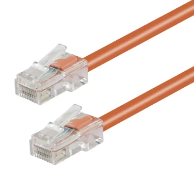 CAT.5E Non-booted Patch Cable Orange 10FT