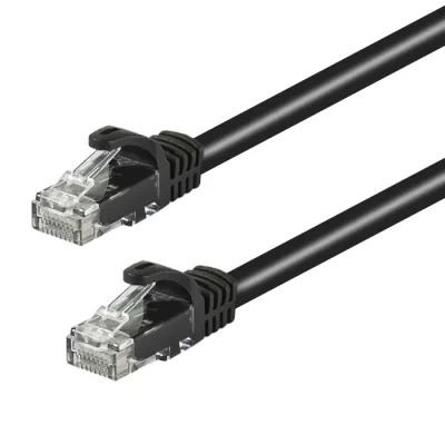 CAT.5E UTP Booted Patch Cable Black 5FT