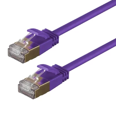 CAT.6A STP Patch Cable, 26AWG, Purple, 5FT