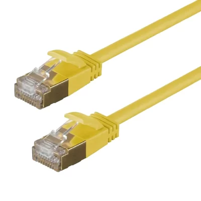 CAT.6A STP Patch Cable, 26AWG, Yellow, 5FT