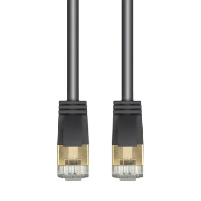CAT.6A STP Slim Patch Cable, 36AWG, Black, 10FT