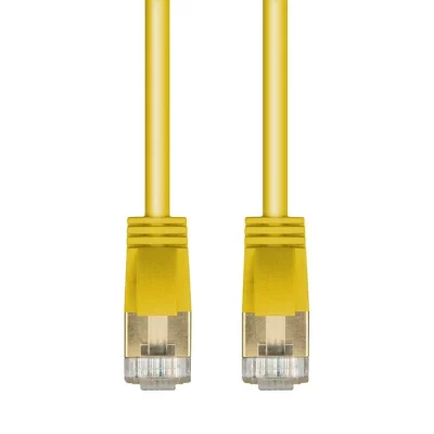 CAT.6A STP Slim Patch Cable, 36AWG, Yellow, 10FT