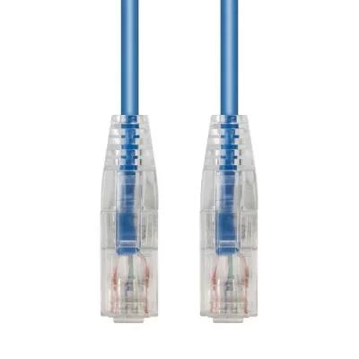 CAT.6A UTP Slim Patch Cable, 28AWG, Blue, 3FT