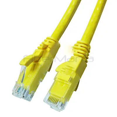 CAT.6 UTP Patch Cable, Bare Copper, Molded, Boot C, Yellow, PVC, 2M