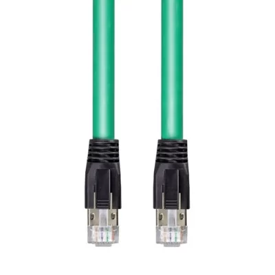 CAT.8 SFTP 40G Patch Cable, 24AWG, Green, 30FT