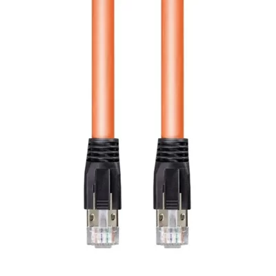 CAT.8 SFTP 40G Patch Cable, 24AWG, Orange, 30FT