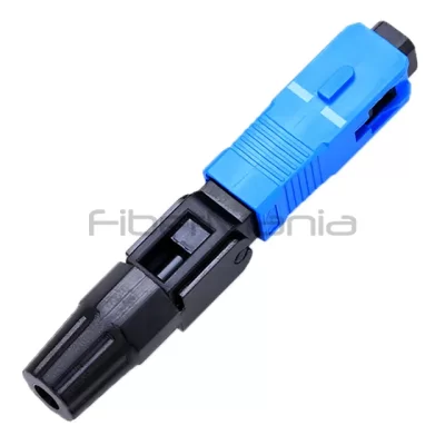 SC/UPC Quick Assembly Connector, Single Mode 9/125, Blue, For 0.9mm, 2.0mm, 3.0mm Cable
