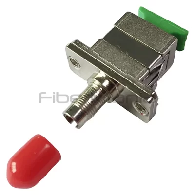SC/APC-ST Single Mode Simplex Metal Fiber Optic Adapter