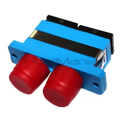SC-FC Single Mode Duplex Plastic Fiber Optic Adapter Blue