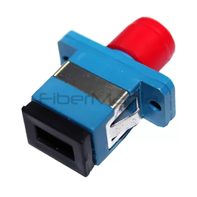 SC-FC Single Mode Simplex Plastic Fiber Optic Adapter Blue