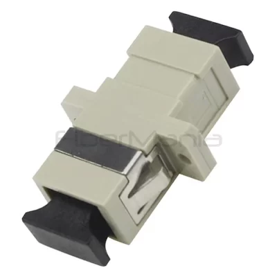 SC-SC Multimode Simplex Plastic Fiber Optic Adapter Beige