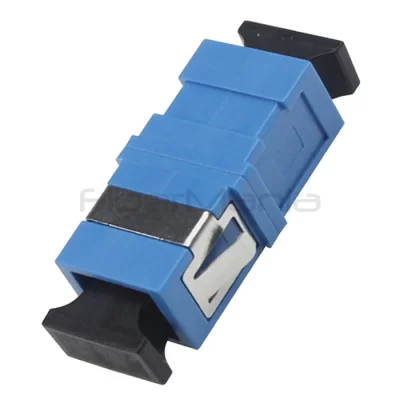 SC-SC Single Mode Simplex Plastic Fiber Optic Adapter Blue