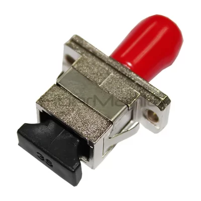 SC-ST Multimode Simplex Metal Fiber Optic Adapter