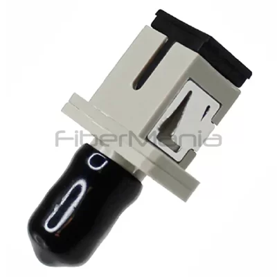 SC-ST Multimode Simplex Plastic Fiber Optic Adapter Square Flange