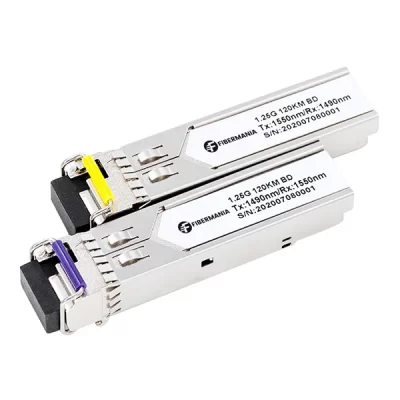 1.25Gbps SFP BiDi Transceiver 120KM SM 1550nm with DDM