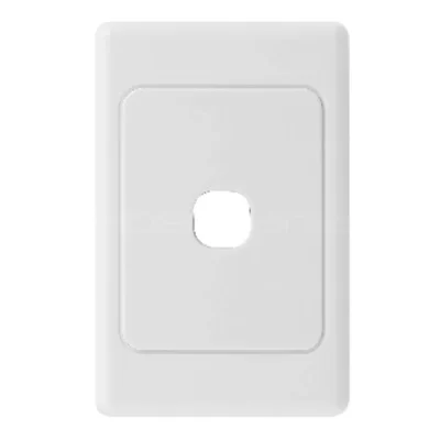 Keystone Wall Plate, Australia Type, 115.5X74mm, 1 Port, White