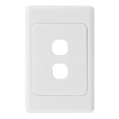 Australia Type Keystone Wall Plate 2 Ports 115.5×74mm White